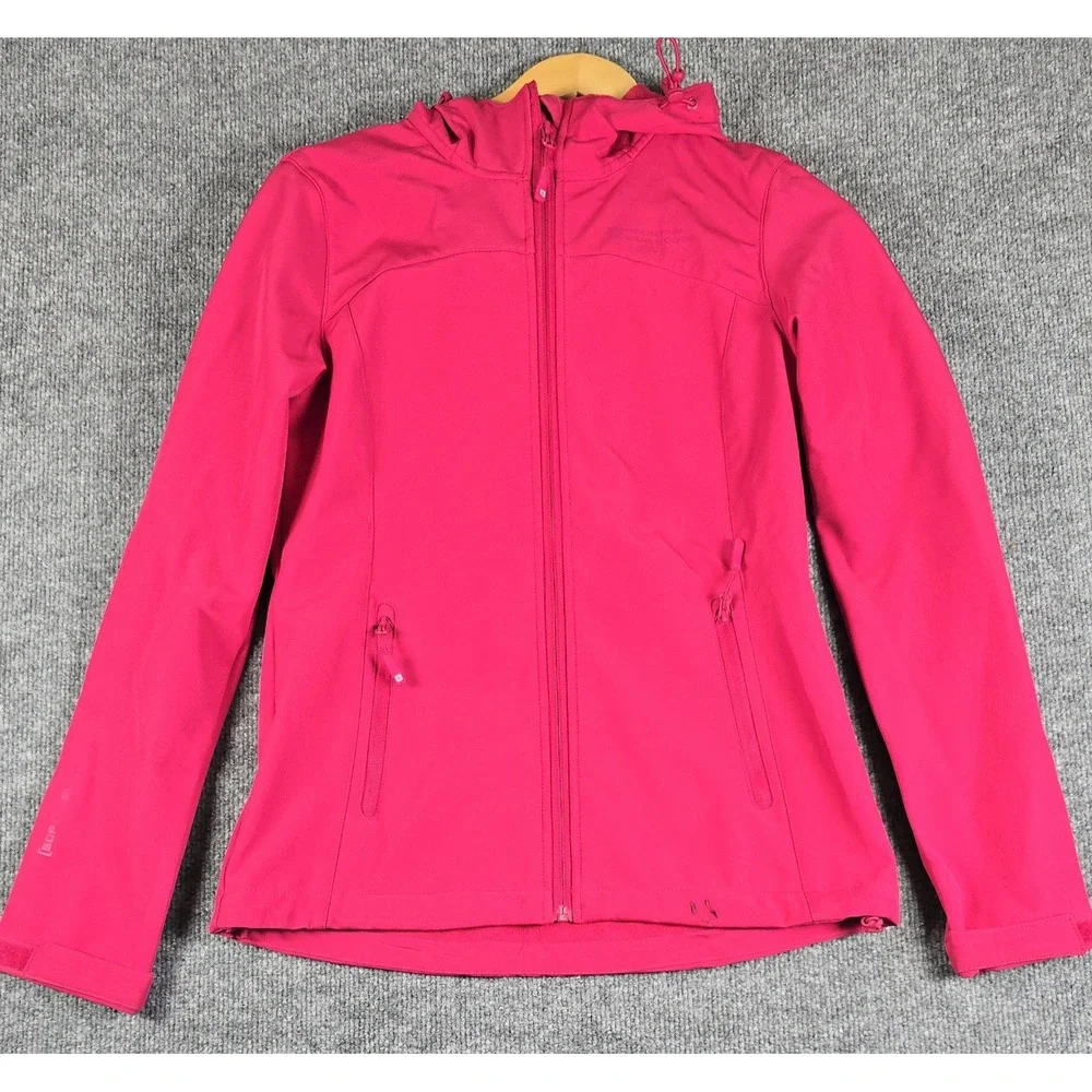 Mountain Warehouse Softshell Jacket Women's Size 6 Hooded Water/Wind Resistant